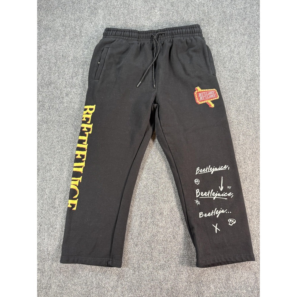 Beetlejuice Pants Mens XL Black Sweatpants‎ Joggers Shoe Palace Movie Graphic